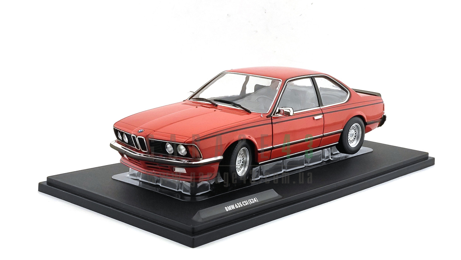Garage43 - Дорожні автомобілі - 1/18 BMW 635 CSI E24 1984 red