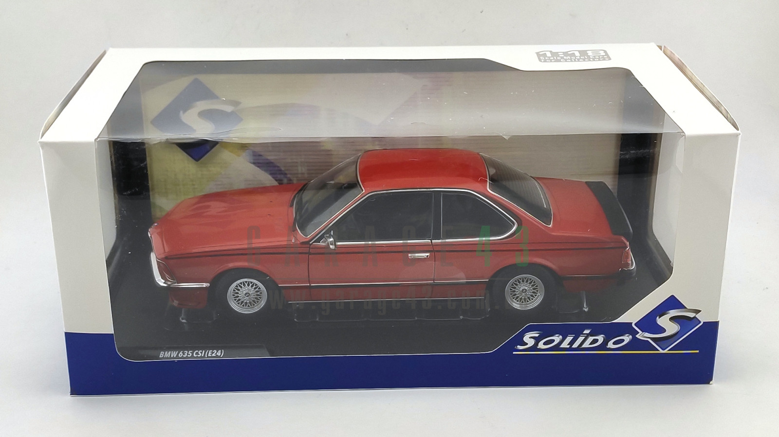 Garage43 - Дорожні автомобілі - 1/18 BMW 635 CSI E24 1984 red